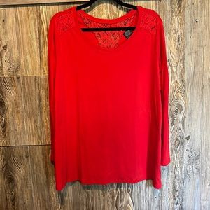 Faded Glory.  Long sleeve tee with Lace Accents